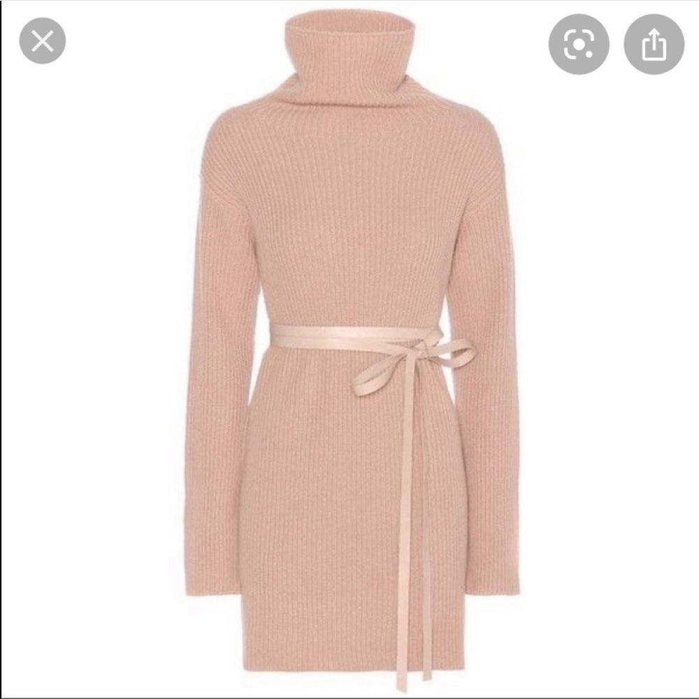 Valentino Ribbed Wool & Cashmere Sweater Dress - Picture 2 of 9